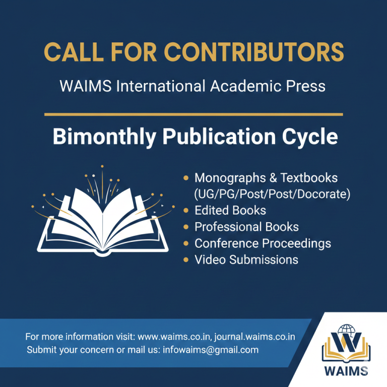 Call for Contributors: WAIMS International Academic Press